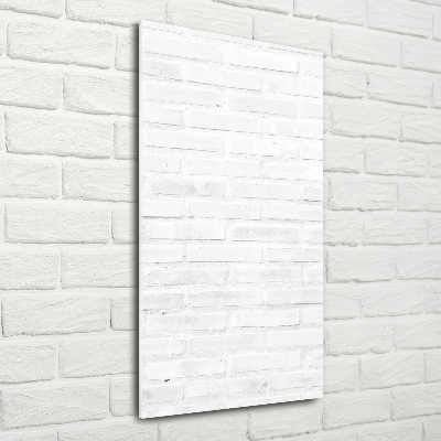 Foto auf glas vertikales Ziegelmauer