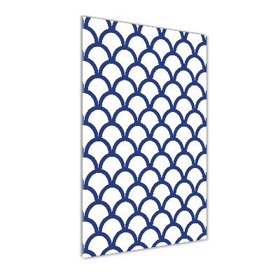 Glasbild vertikales Maritimer Hintergrund