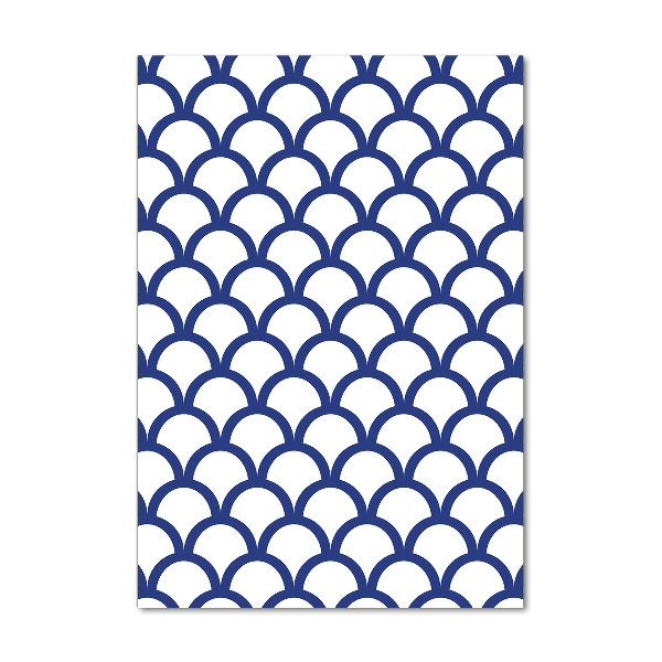 Glasbild vertikales Maritimer Hintergrund