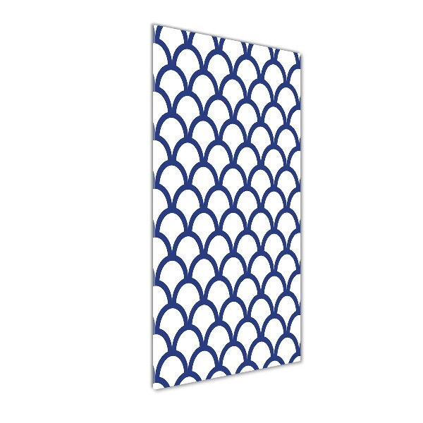 Glasbild vertikales Maritimer Hintergrund