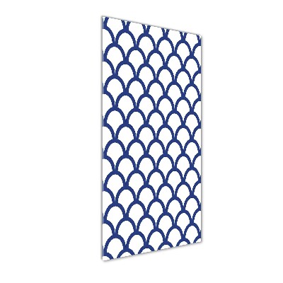 Glasbild vertikales Maritimer Hintergrund