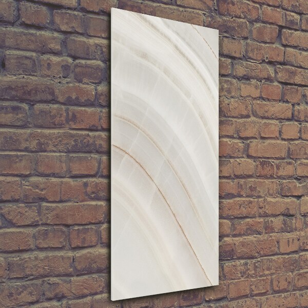 Bild aus glas vertikales Marmorhintergrund