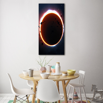 Foto auf glas vertikales Sonnenfinsternis