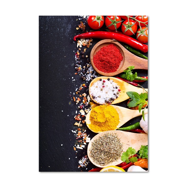 Foto auf glas vertikales Gewürze