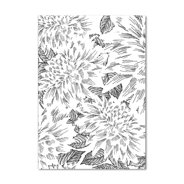 Bild aus glas vertikales Pfingstrosen