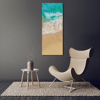 Bild aus glas vertikales Strand und Meer