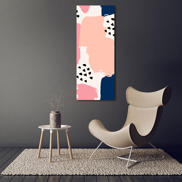 Glasbild vertikales Abstrakter Hintergrund