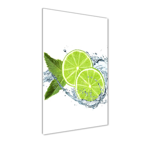 Glasbild vertikales Limes