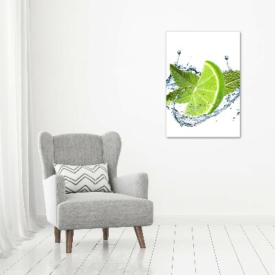 Glasbild vertikales Limes