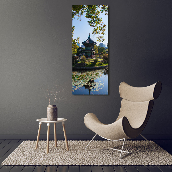 Bild aus glas vertikales Südkorea