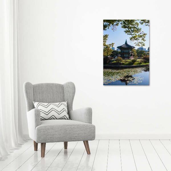 Bild aus glas vertikales Südkorea