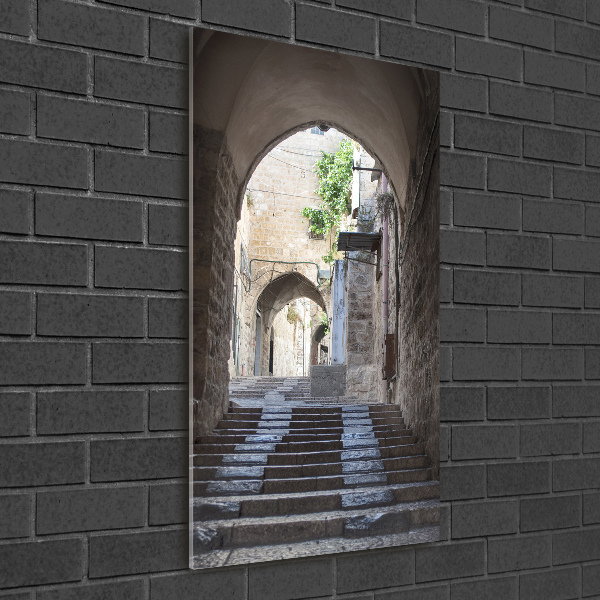 Glasbild vertikales Jerusalem, Israel