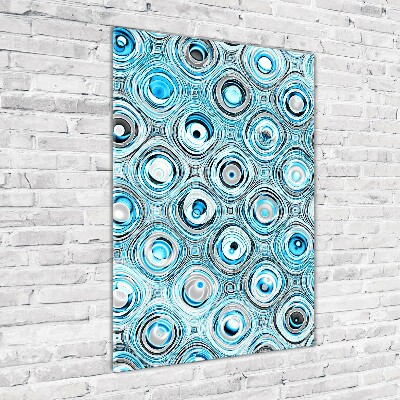 Glasbild vertikales Fraktalgrafiken