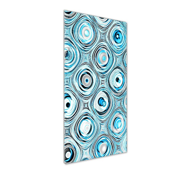 Glasbild vertikales Fraktalgrafiken