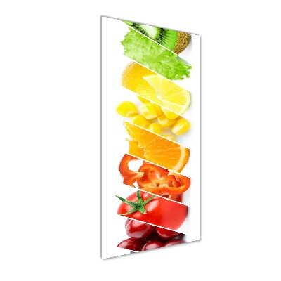 Foto auf glas vertikales Gemüse und Obst