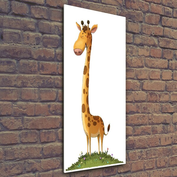 Bild aus glas vertikales Giraffe