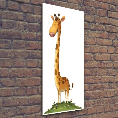 Bild aus glas vertikales Giraffe