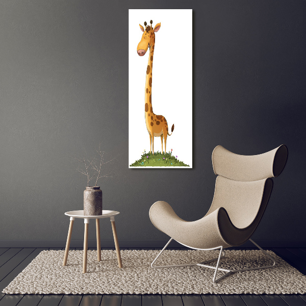 Bild aus glas vertikales Giraffe