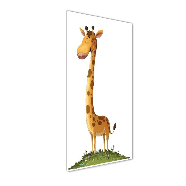 Bild aus glas vertikales Giraffe