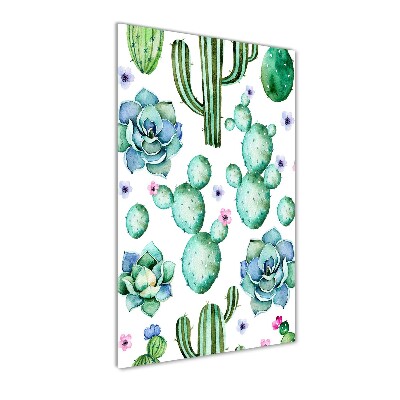 Foto auf glas vertikales Kakteen