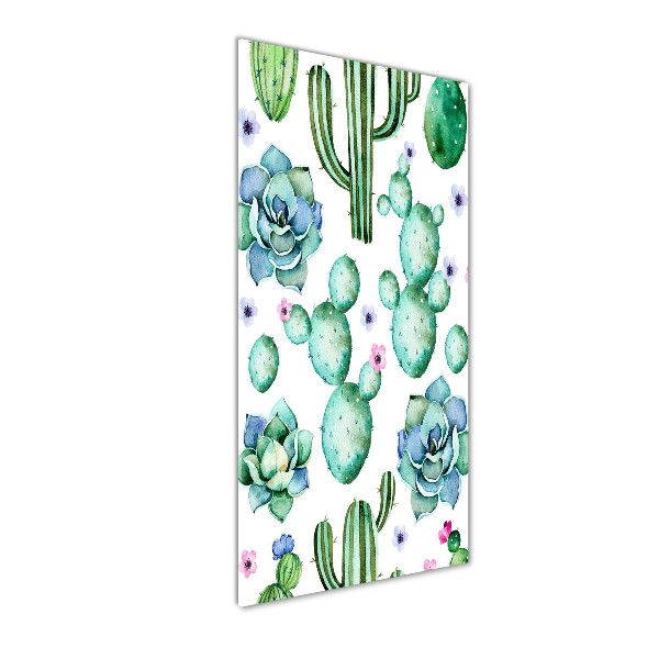 Foto auf glas vertikales Kakteen