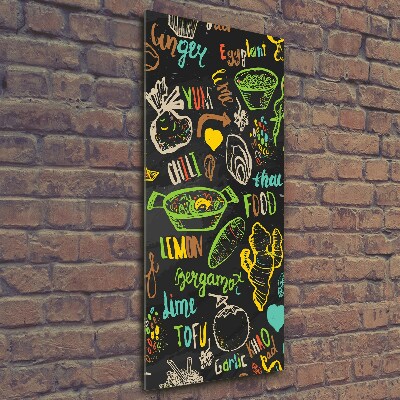 Foto auf glas vertikales Thailändische Gerichte