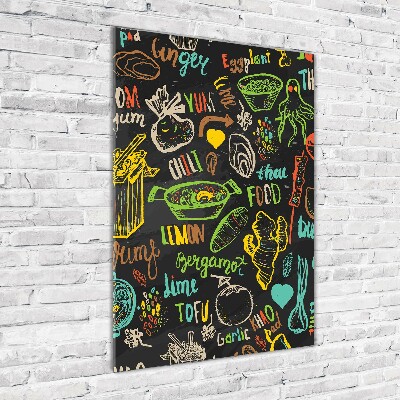 Foto auf glas vertikales Thailändische Gerichte