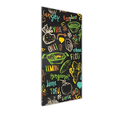 Foto auf glas vertikales Thailändische Gerichte