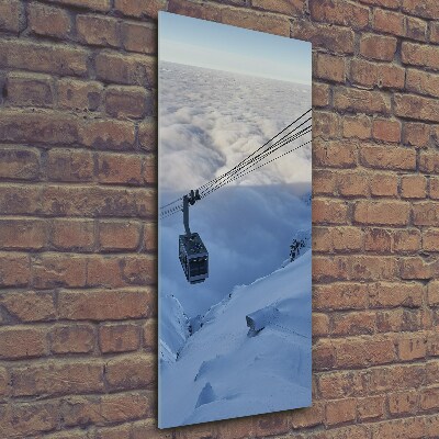 Glasbild vertikales Achterbahn