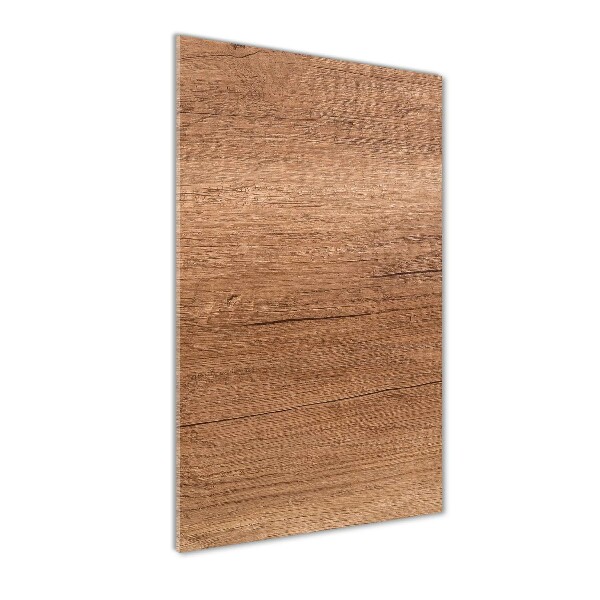 Bild aus glas vertikales Holzhintergrund