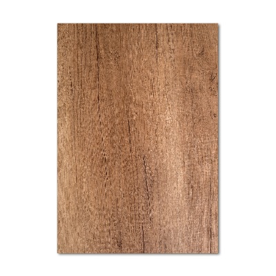 Bild aus glas vertikales Holzhintergrund