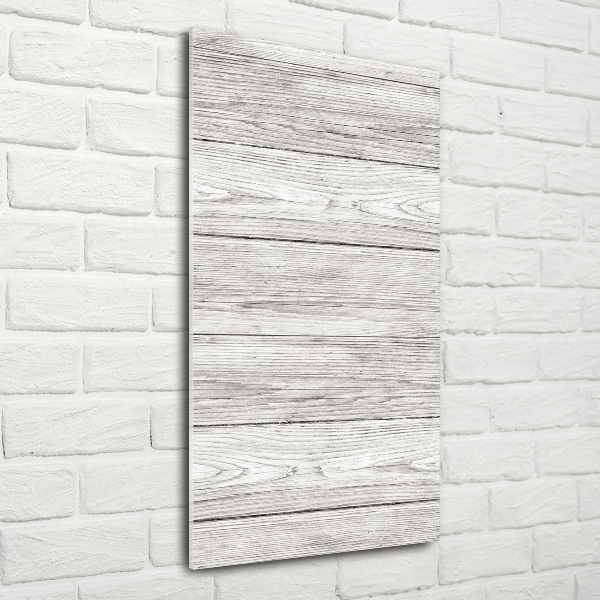 Bild aus glas vertikales Holzhintergrund