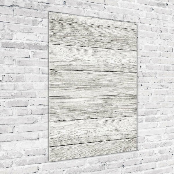 Bild aus glas vertikales Holzhintergrund