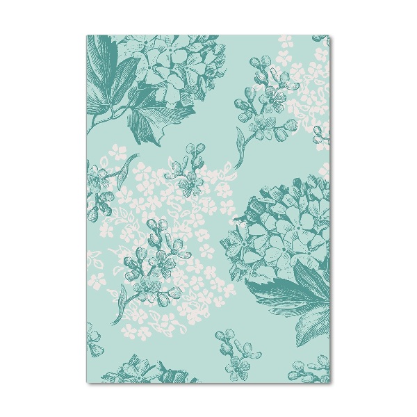 Foto auf glas vertikales Hortensie