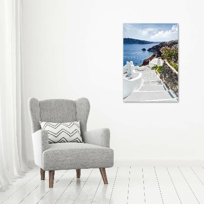 Foto auf glas vertikales Santorini, Griechenland