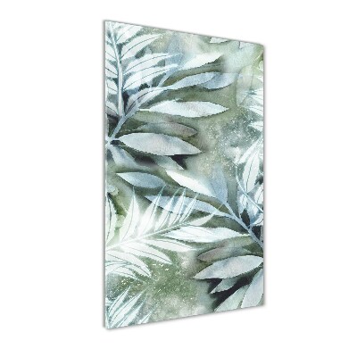 Bild aus glas vertikales Blätter