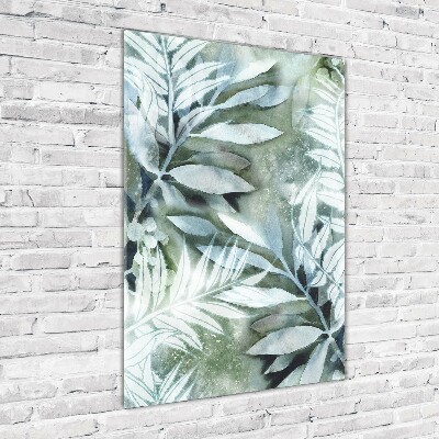 Bild aus glas vertikales Blätter