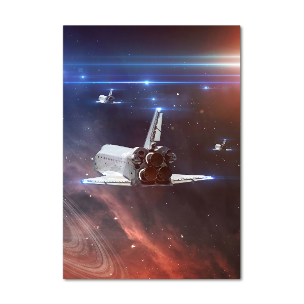 Bild aus glas vertikales Raumschiff