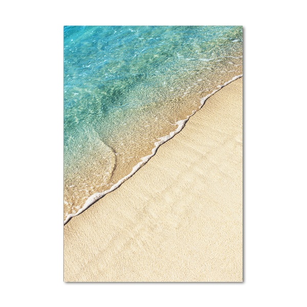 Glasbild vertikales Meereswelle