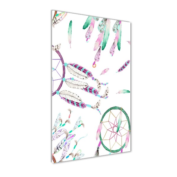 Glasbild vertikales Traumfänger