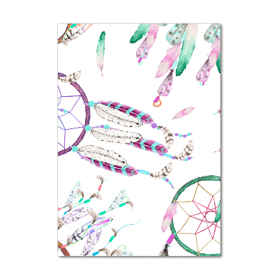 Glasbild vertikales Traumfänger