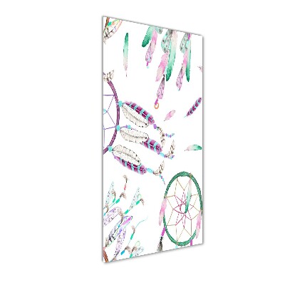 Glasbild vertikales Traumfänger
