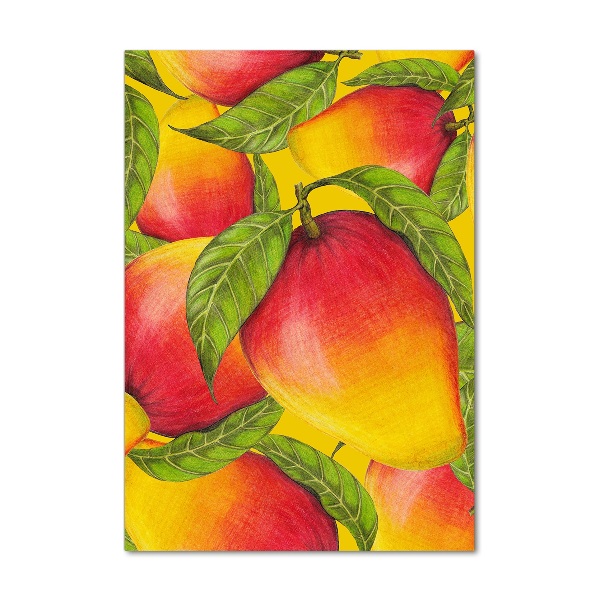 Glasbild vertikales Mango