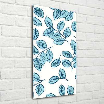 Bild aus glas vertikales Blätter