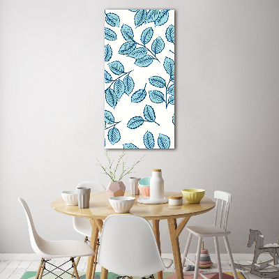 Bild aus glas vertikales Blätter