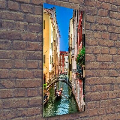 Glasbild vertikales Venedig, Italien