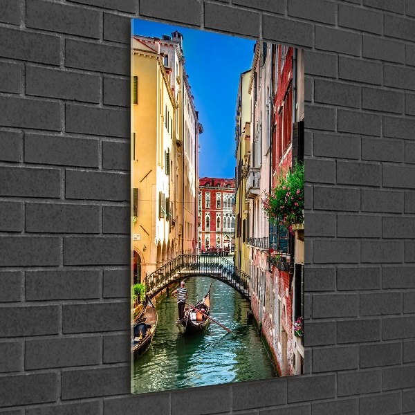 Glasbild vertikales Venedig, Italien