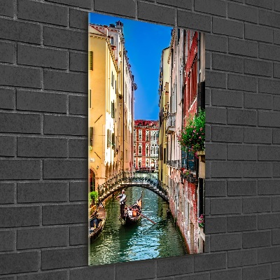 Glasbild vertikales Venedig, Italien