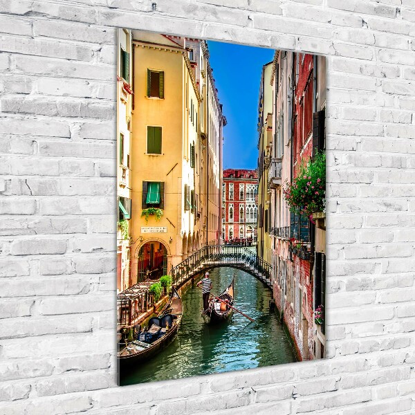 Glasbild vertikales Venedig, Italien