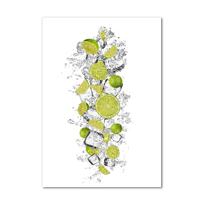 Glasbild vertikales Limes